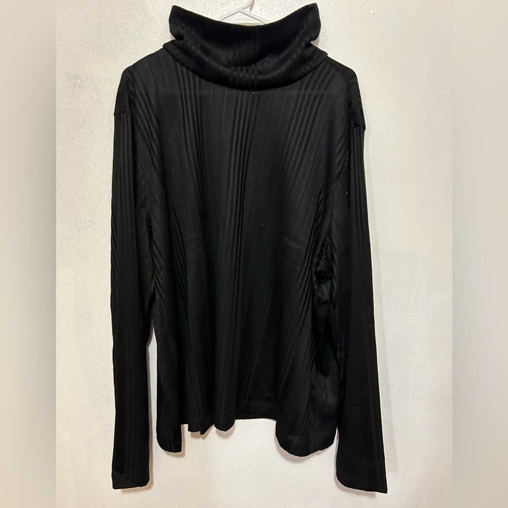 NWT Knox Rose turtle neck ribbed black size 4X